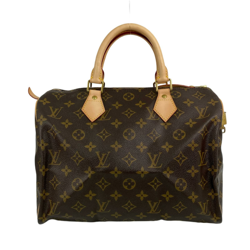 △ LOUIS VUITTON 路易·威登 Brown Coated Canvas Monogram Speedy 30  Handbag 啡色塗層帆布經典花紋手挽袋-267009298-1