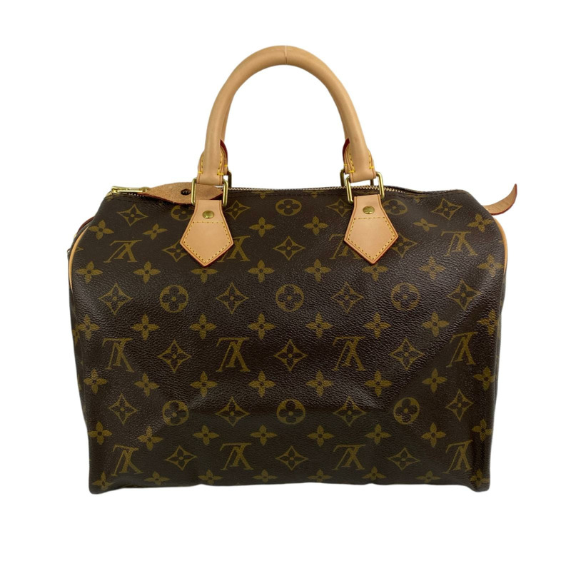 △ LOUIS VUITTON 路易·威登 Brown Coated Canvas Monogram Speedy 30  Handbag 啡色塗層帆布經典花紋手挽袋-267009298-2