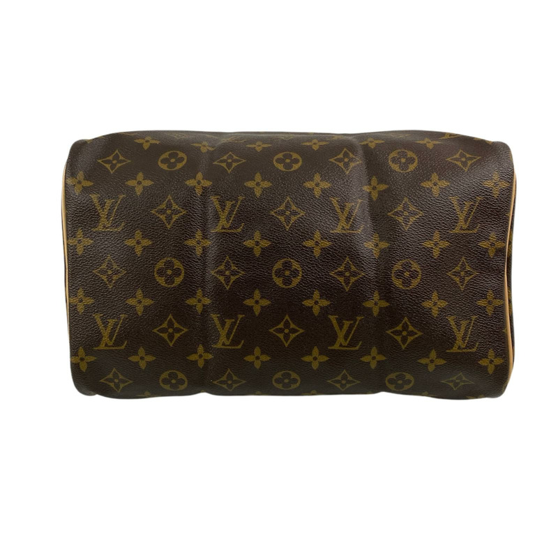 △ LOUIS VUITTON 路易·威登 Brown Coated Canvas Monogram Speedy 30  Handbag 啡色塗層帆布經典花紋手挽袋-267009298-5