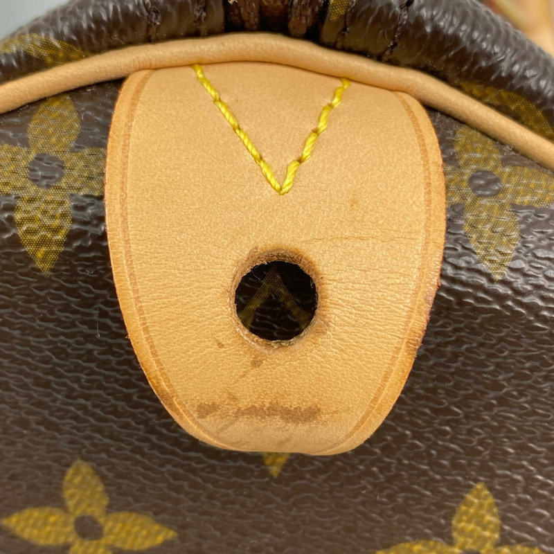 △ LOUIS VUITTON 路易·威登 Brown Coated Canvas Monogram Speedy 30  Handbag 啡色塗層帆布經典花紋手挽袋-267009298-14