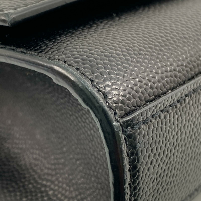 △ SAINT LAURENT 聖羅蘭 Black Caviar Skin Kate Crossbody Bag 黑色粒紋小牛皮斜揹袋 GLT469390-267009428-6
