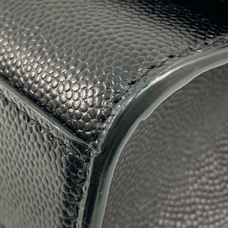 △ SAINT LAURENT 聖羅蘭 Black Caviar Skin Kate Crossbody Bag 黑色粒紋小牛皮斜揹袋 GLT469390-267009428-7
