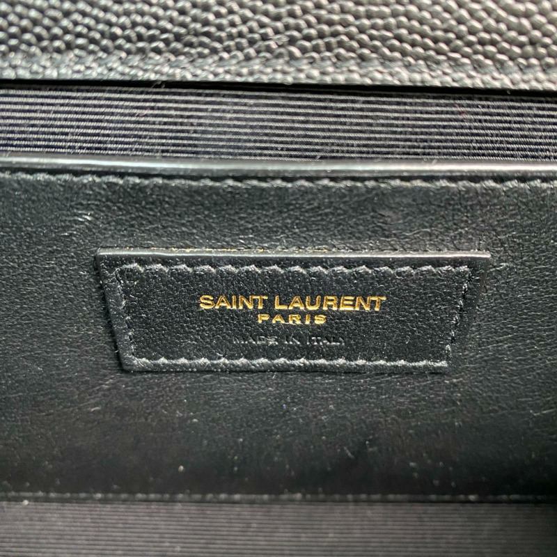 △ SAINT LAURENT 聖羅蘭 Black Caviar Skin Kate Crossbody Bag 黑色粒紋小牛皮斜揹袋 GLT469390-267009428-11