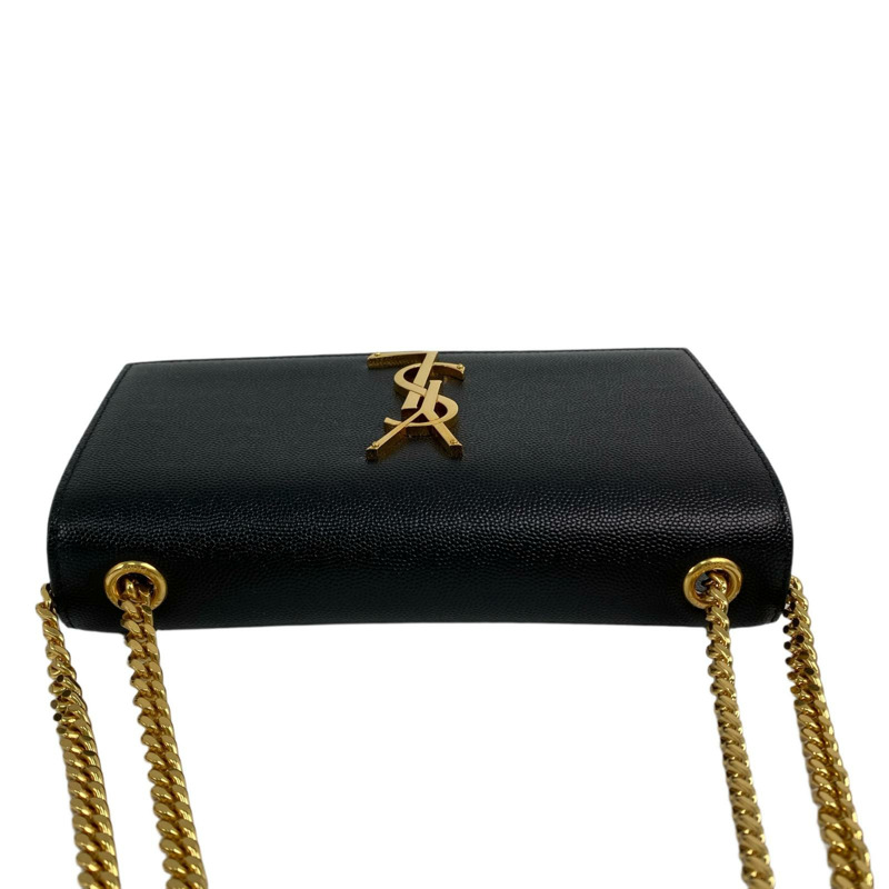 △ SAINT LAURENT 聖羅蘭 Black Caviar Skin Kate Crossbody Bag 黑色粒紋小牛皮斜揹袋 GLT469390-267009428-17