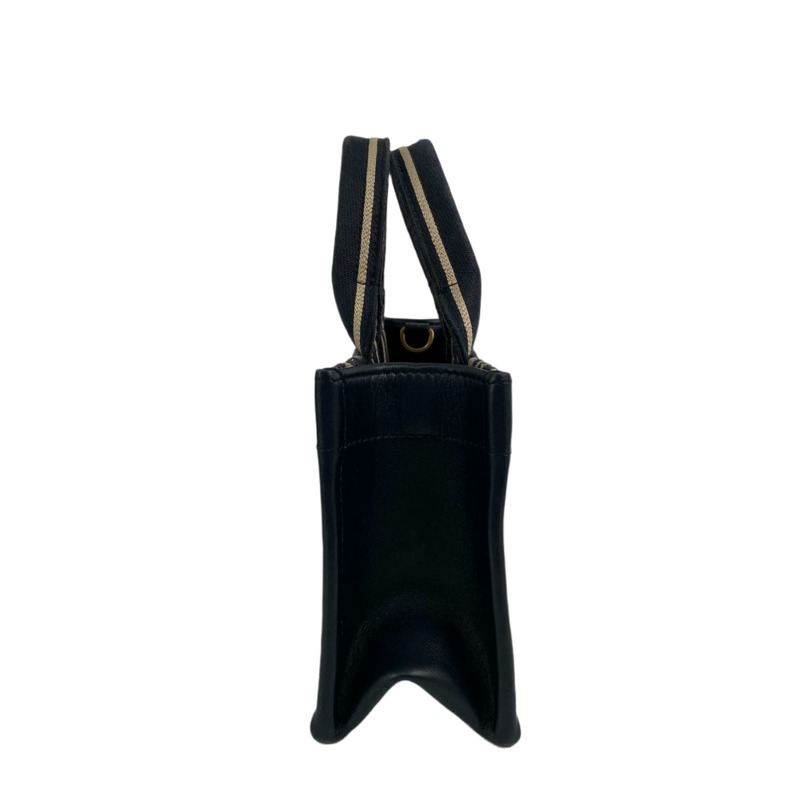 △ Christian Dior 迪奥 Navy And Beige Canvas Book Tote 2 way bag 深藍色和淺褐色帆布兩用袋-267009525-4