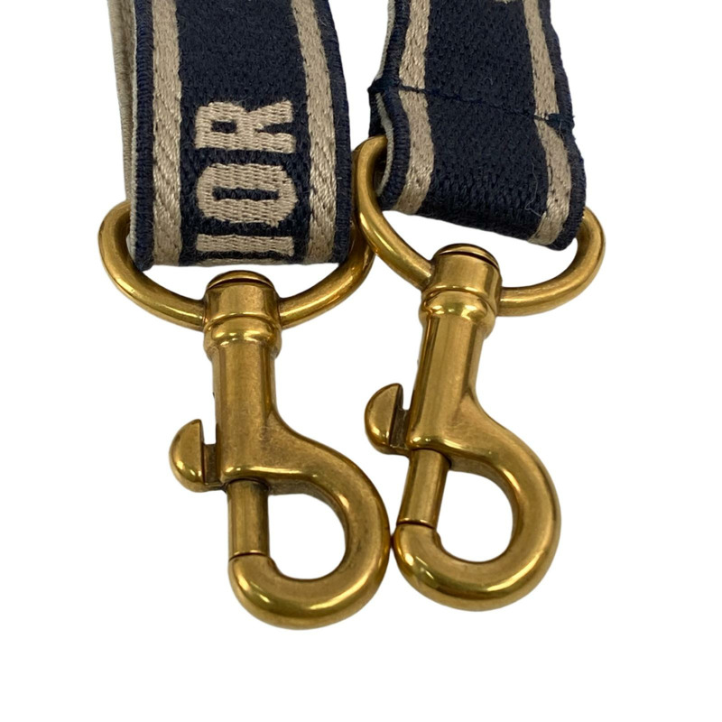△ Christian Dior 迪奥 Navy And Beige Canvas Book Tote 2 way bag 深藍色和淺褐色帆布兩用袋-267009525-18