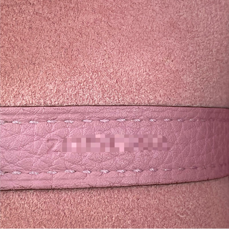 △ HERMES 愛馬仕 Pink Clemence Calfskin Palladium Plated Metal Picotin 18 Stamp Z Handbag 粉紅色粒紋小牛皮鍍鈀金屬Z刻手挽袋-267009360-13
