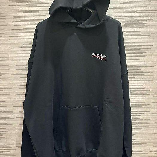 💎Han's house精品服飾💎Balenciaga 巴黎世家 可樂 刺繡 雙面 連帽 衛衣 寬版 現貨 M 原價36900-1
