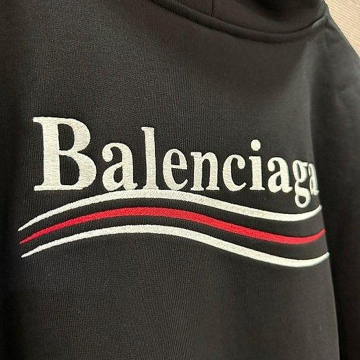 💎Han's house精品服飾💎Balenciaga 巴黎世家 可樂 刺繡 雙面 連帽 衛衣 寬版 現貨 M 原價36900-2