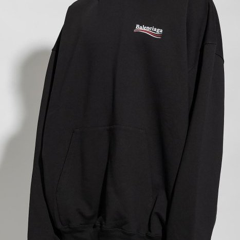 💎Han's house精品服飾💎Balenciaga 巴黎世家 可樂 刺繡 雙面 連帽 衛衣 寬版 現貨 M 原價36900-4
