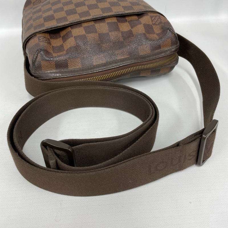 Louis Vuitton 路易威登 經典棕棋盤格男士單肩斜挎包-6