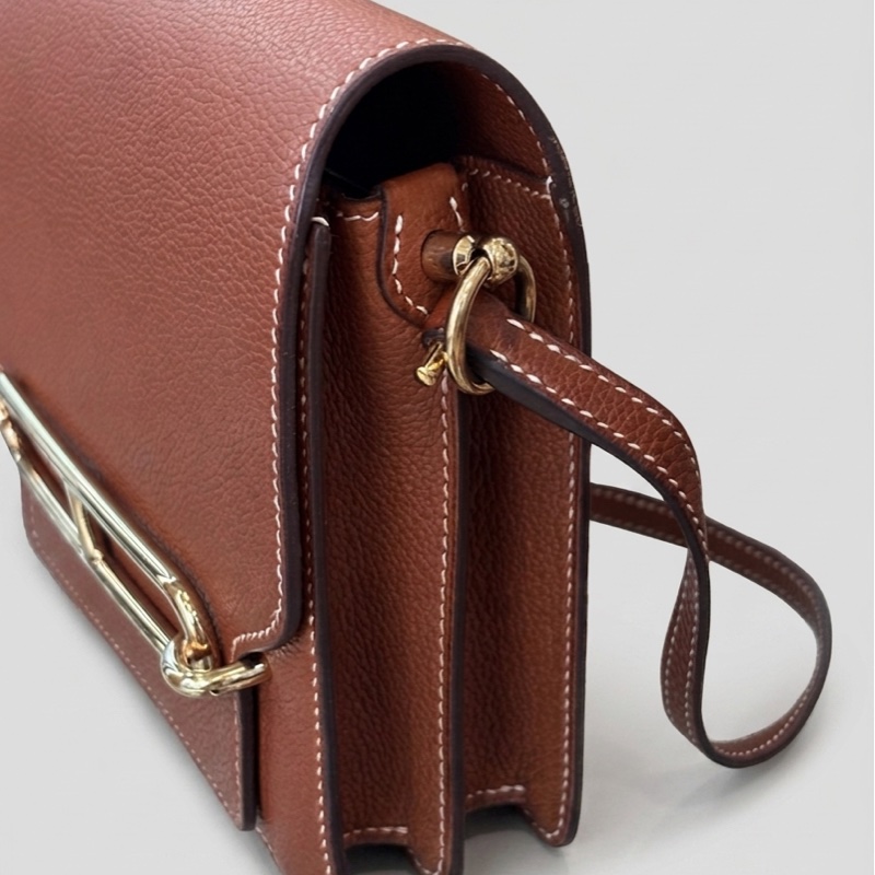 Hermes Roulis豬鼻子19  金棕色金扣  尺寸：18*6*15  Y刻-1