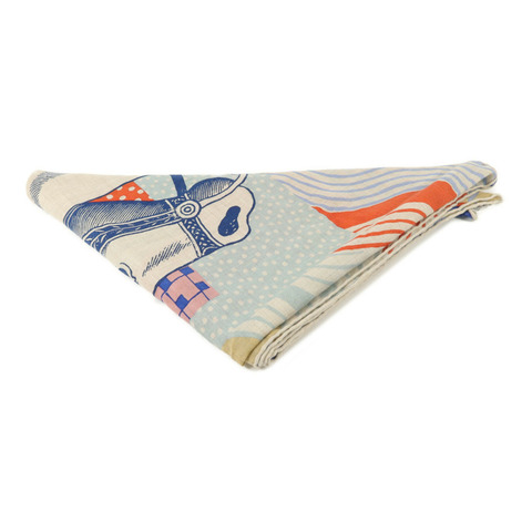 HERMES 羊絨/絲質Giant Triangle Scarf絲巾