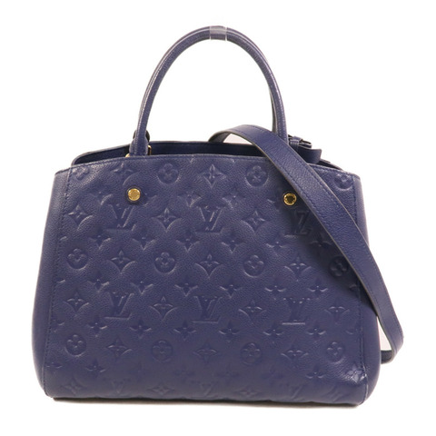 LOUIS VUITTON Monogram Empreinte Montaigne MM手挽肩背兩用袋