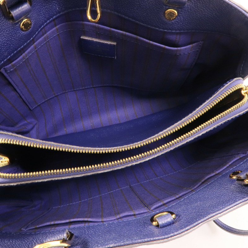 LOUIS VUITTON Monogram Empreinte Montaigne MM手挽肩背兩用袋-4