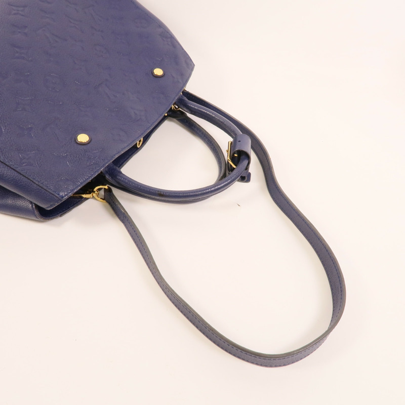 LOUIS VUITTON Monogram Empreinte Montaigne MM手挽肩背兩用袋-5