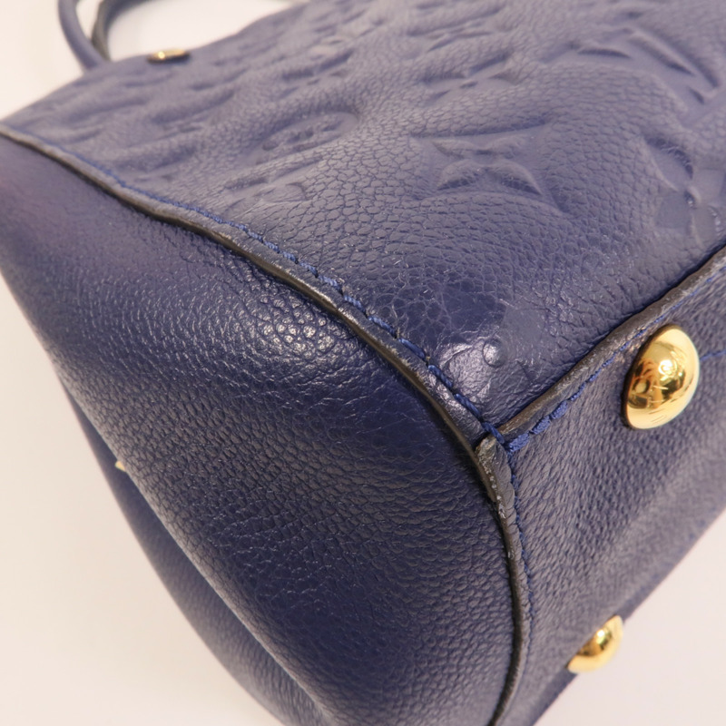 LOUIS VUITTON Monogram Empreinte Montaigne MM手挽肩背兩用袋-11