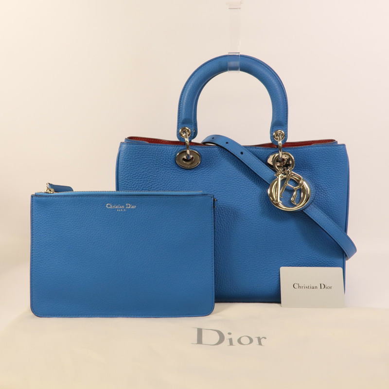 Dior 牛皮皮革Diorissimo手挽肩背兩用袋-12