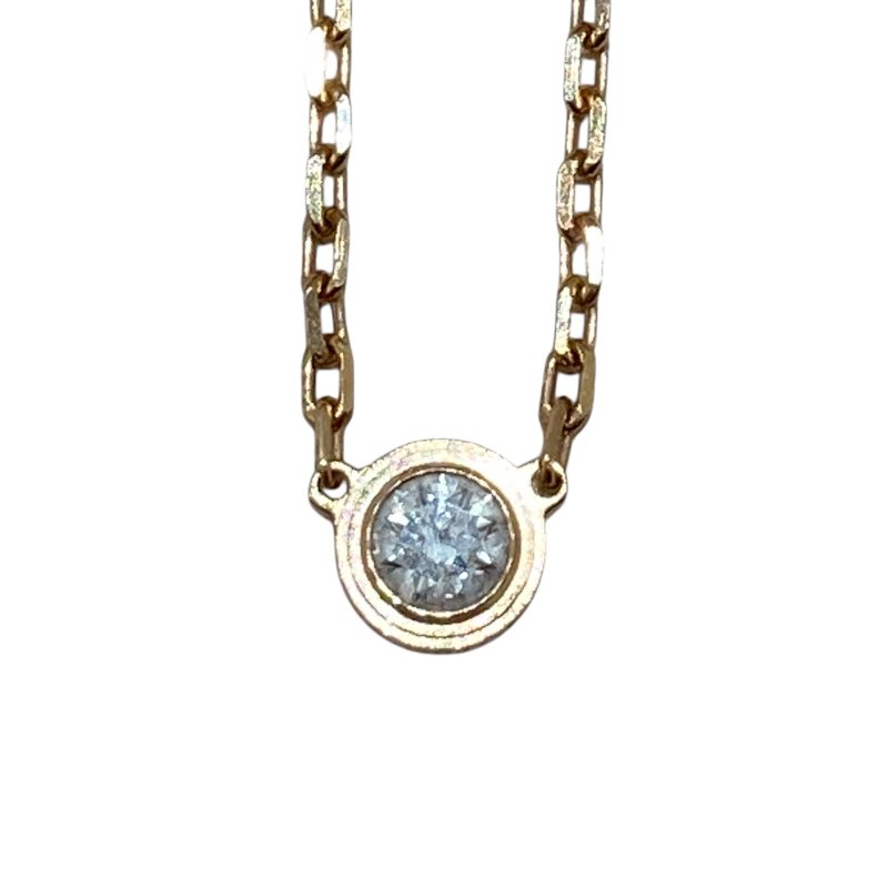 CARTIER 卡地亞 B7215700 DAMOUR 單鑽項鍊 18K-2