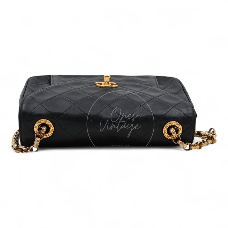 中古 香奈兒 Chanel 黑色小羊皮Black Lambskin Bijoux 鏈條翻蓋包 Chain Flap Bag-5
