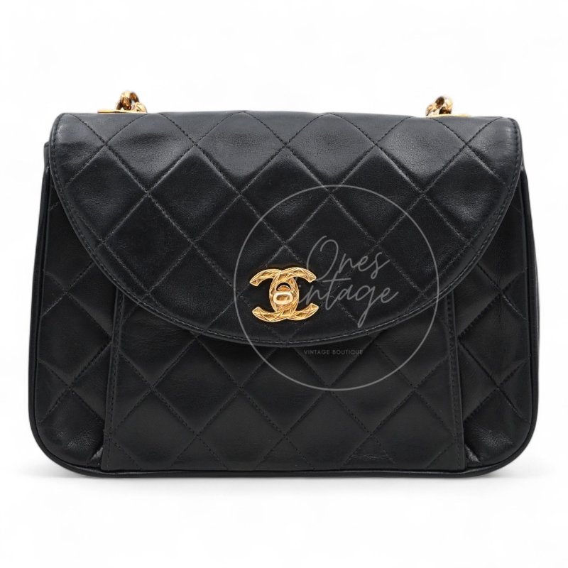 中古 香奈兒 Chanel 黑色小羊皮Black Lambskin Bijoux 鏈條翻蓋包 Chain Flap Bag-7