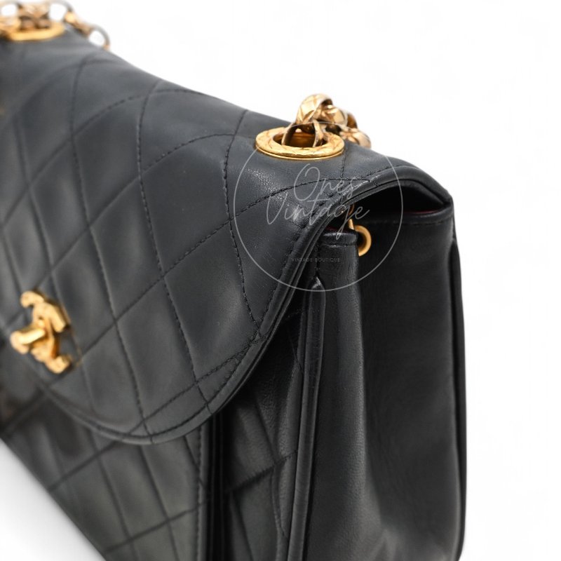 中古 香奈兒 Chanel 黑色小羊皮Black Lambskin Bijoux 鏈條翻蓋包 Chain Flap Bag-40