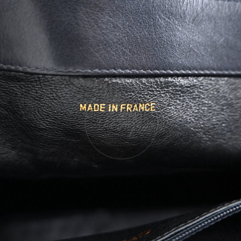 中古 香奈兒 Chanel 黑色小牛皮 Black Calfskin 鏈條肩背托特包 Chain Shoulder Tote Bag-36