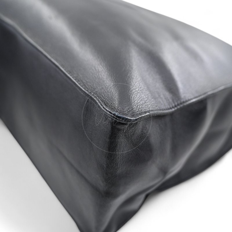 中古 香奈兒 Chanel 黑色小牛皮 Black Calfskin 鏈條肩背托特包 Chain Shoulder Tote Bag-41
