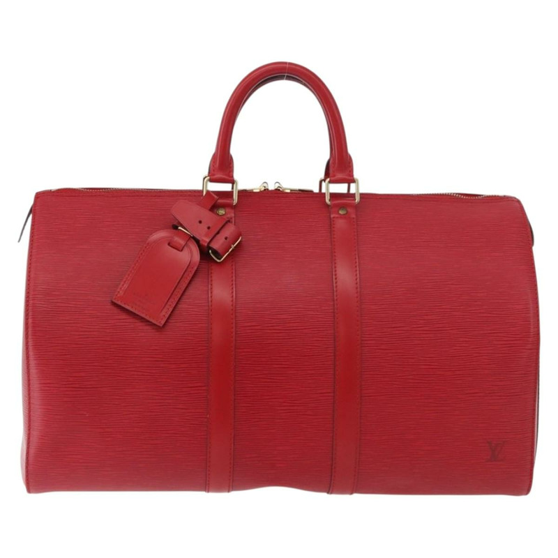 【日本直送】路易威登 Epi Keepall 45 波士頓包 紅色 M42977 LV Auth am11417V-12