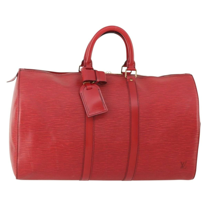 【日本直送】路易威登 Epi Keepall 45 波士頓包 紅色 M42977 LV Auth 178945A-0