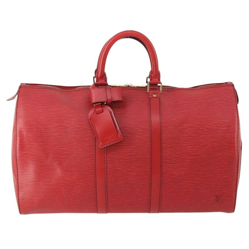 【日本直送】路易威登 Epi Keepall 45 波士頓包 紅色 M42977 LV Auth 178945A-12