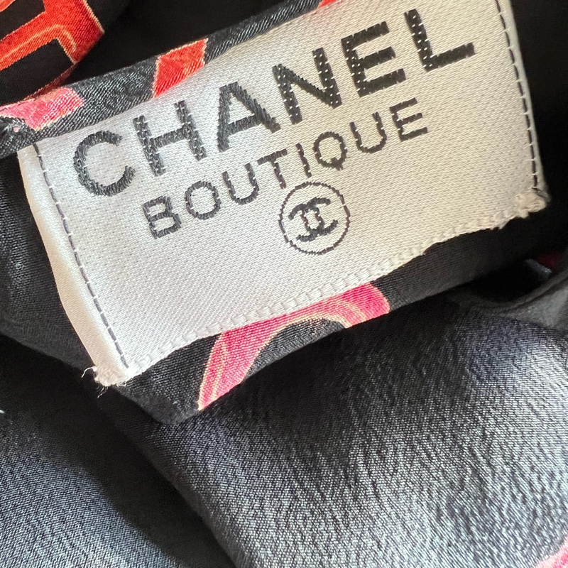 Chanel中古字母真絲背心40碼-1