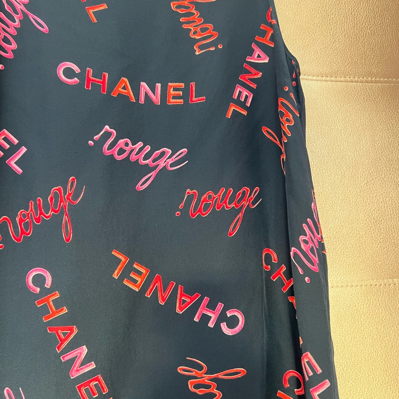 Chanel中古字母真絲背心40碼-2