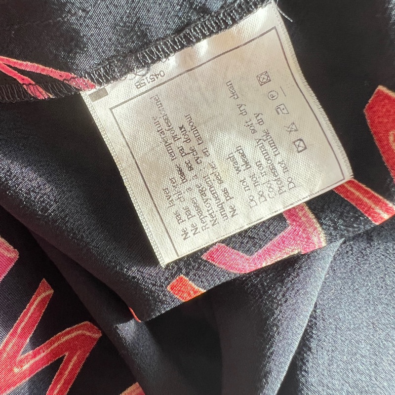 Chanel中古字母真絲背心40碼-4