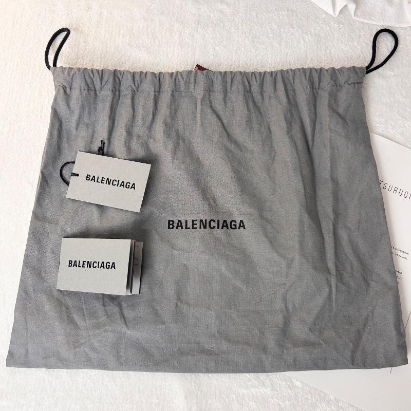 Balenciaga 黑白拼小牛皮托特包-4