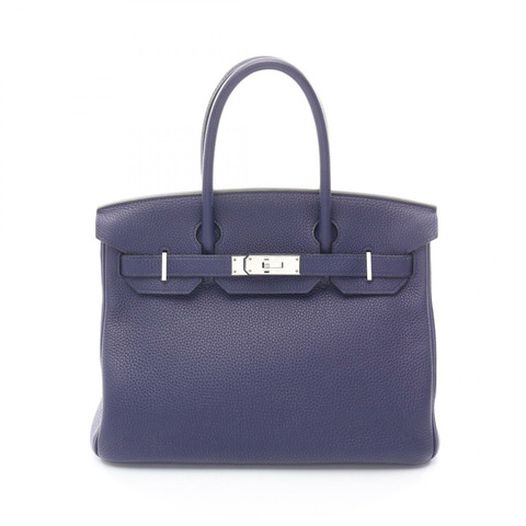 墨水藍 Togo牛皮 Birkin 30 柏金包 手提包 C刻 金扣【HERMES 愛馬仕】