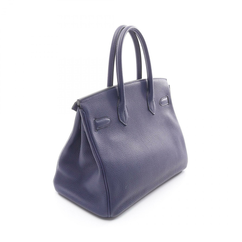 墨水藍 Togo牛皮 Birkin 30 柏金包 手提包 C刻 金扣【HERMES 愛馬仕】-1