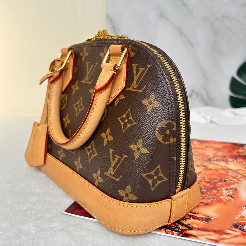 LV Alma BB 老花貝殼手提包肩背包 晶片款-11