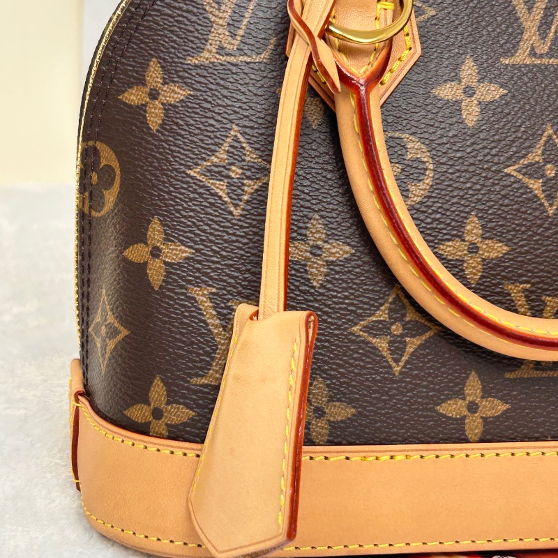 LV Alma BB 老花貝殼手提包肩背包 晶片款-20