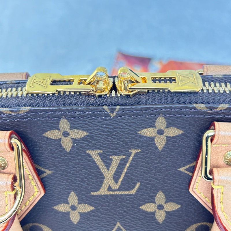 LV Alma BB 老花貝殼手提包肩背包 晶片款-21