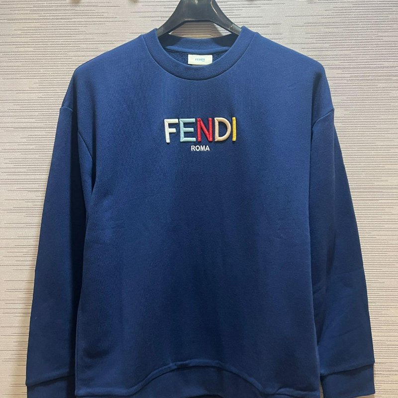💎Han's house精品服飾💎 FENDI 芬迪 立體 刺繡 衛衣 大學T 義大利製 現貨 青年款-0