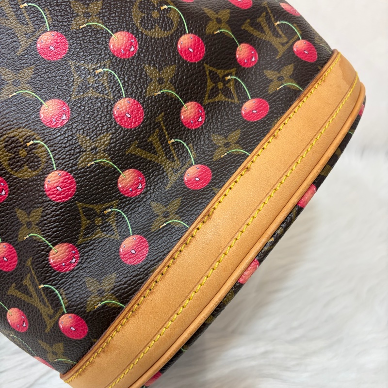 LOUIS VUITTON Bucket M95012 村上隆 櫻桃 水桶包 手提包 肩背包-16