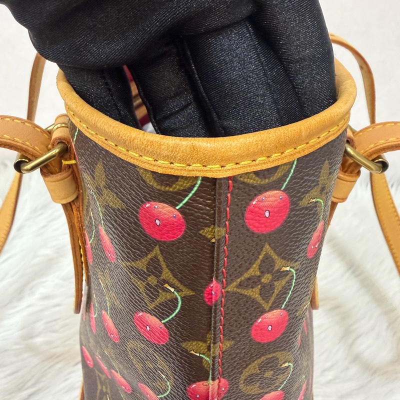 LOUIS VUITTON Bucket M95012 村上隆 櫻桃 水桶包 手提包 肩背包-19