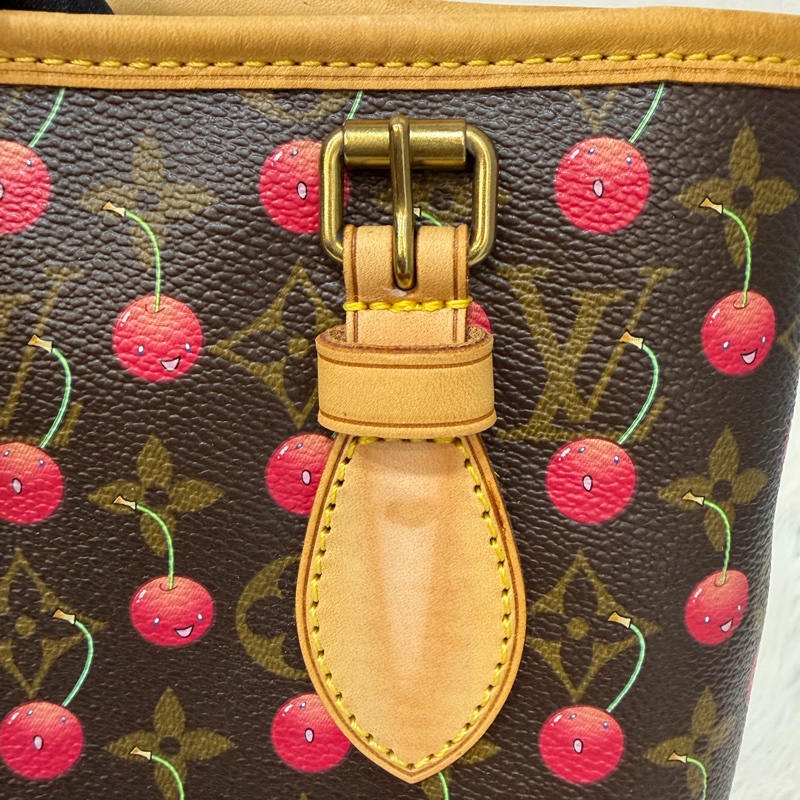 LOUIS VUITTON Bucket M95012 村上隆 櫻桃 水桶包 手提包 肩背包-24