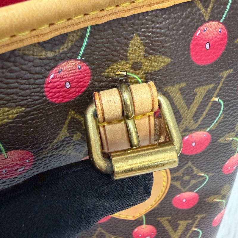 LOUIS VUITTON Bucket M95012 村上隆 櫻桃 水桶包 手提包 肩背包-25