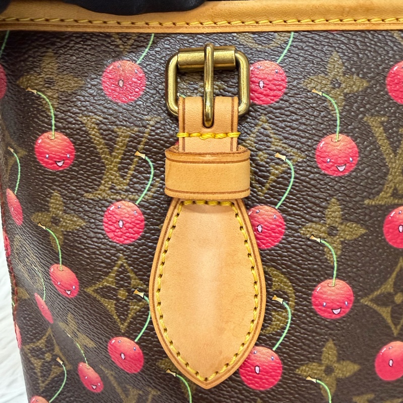 LOUIS VUITTON Bucket M95012 村上隆 櫻桃 水桶包 手提包 肩背包-26