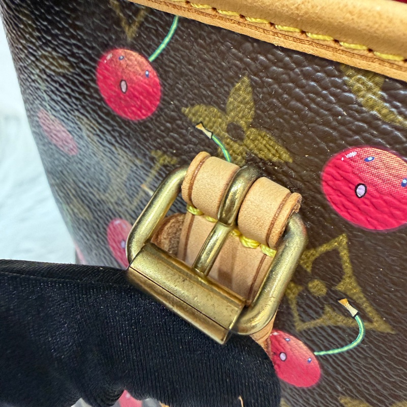LOUIS VUITTON Bucket M95012 村上隆 櫻桃 水桶包 手提包 肩背包-27