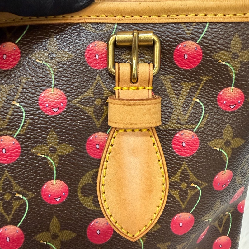 LOUIS VUITTON Bucket M95012 村上隆 櫻桃 水桶包 手提包 肩背包-28