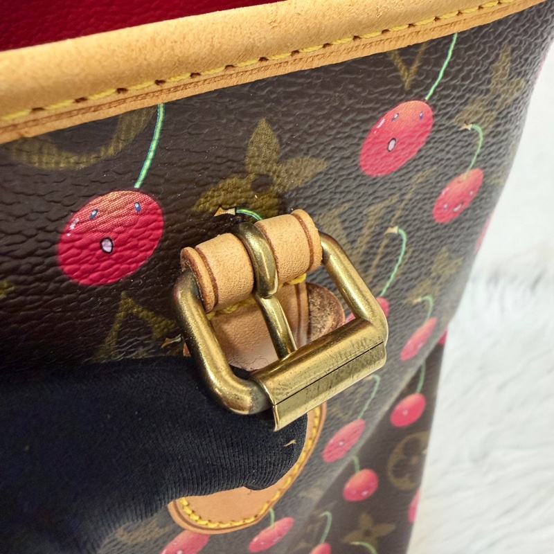 LOUIS VUITTON Bucket M95012 村上隆 櫻桃 水桶包 手提包 肩背包-29