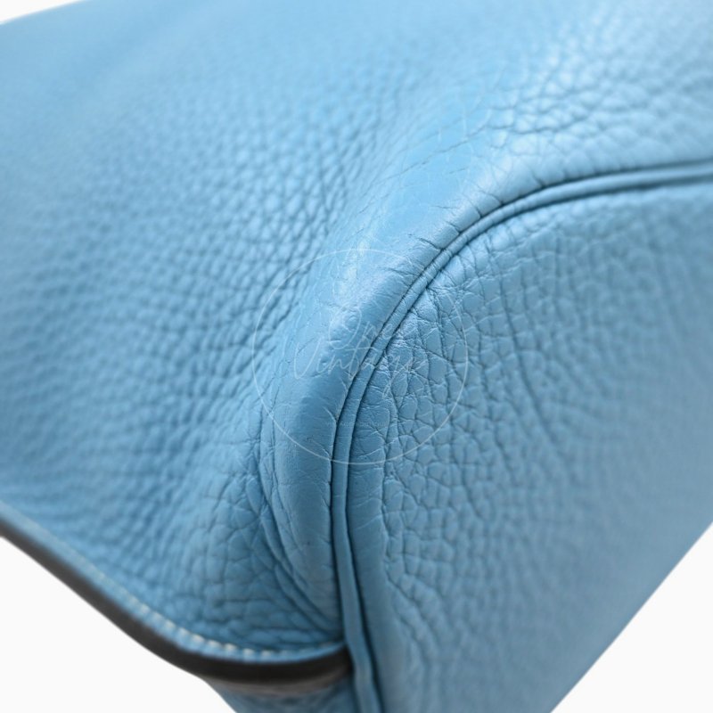 中古 愛馬仕 Hermès So Kelly 26 Bleu Jean 牛仔藍 Togo 皮革 印記 Square N 肩背包-10